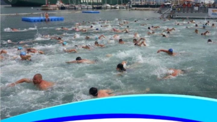Plakat za 41. mini plavalni maraton Koper 2026